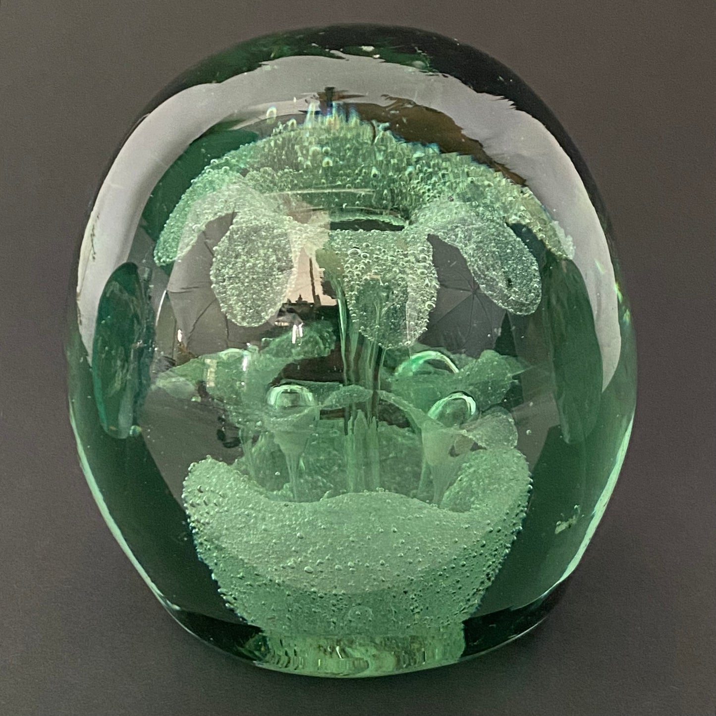 Victorian Green Bottle Dump Glass Antique Paperweight or Door Stop