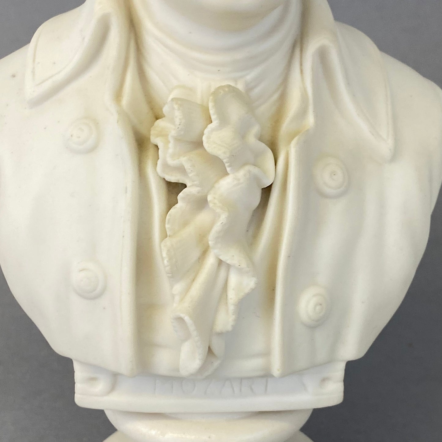 Antique 19thc Parian Porcelain Bust Composer Mozart by Robinson & Leadbeater