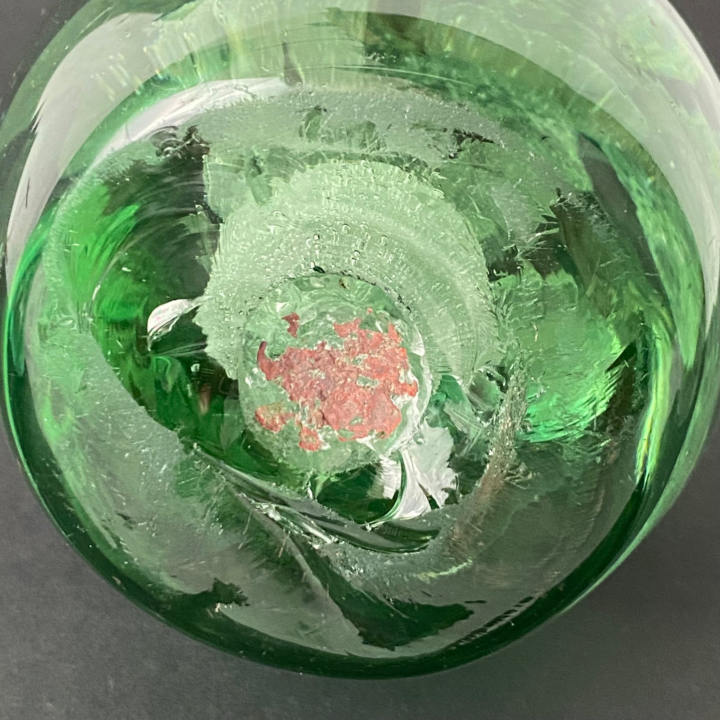 Victorian Green Bottle Dump Glass Antique Paperweight or Door Stop