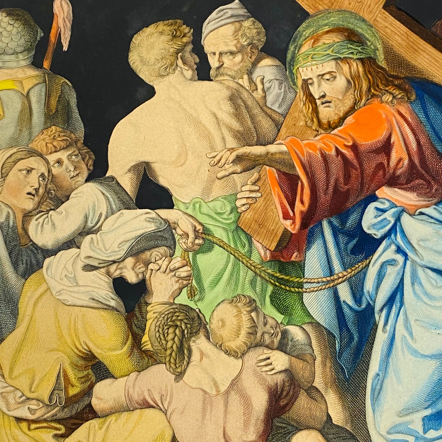 14 Antique Etchings c1860 Church Salvage The Stations of The Cross by Fuhrich