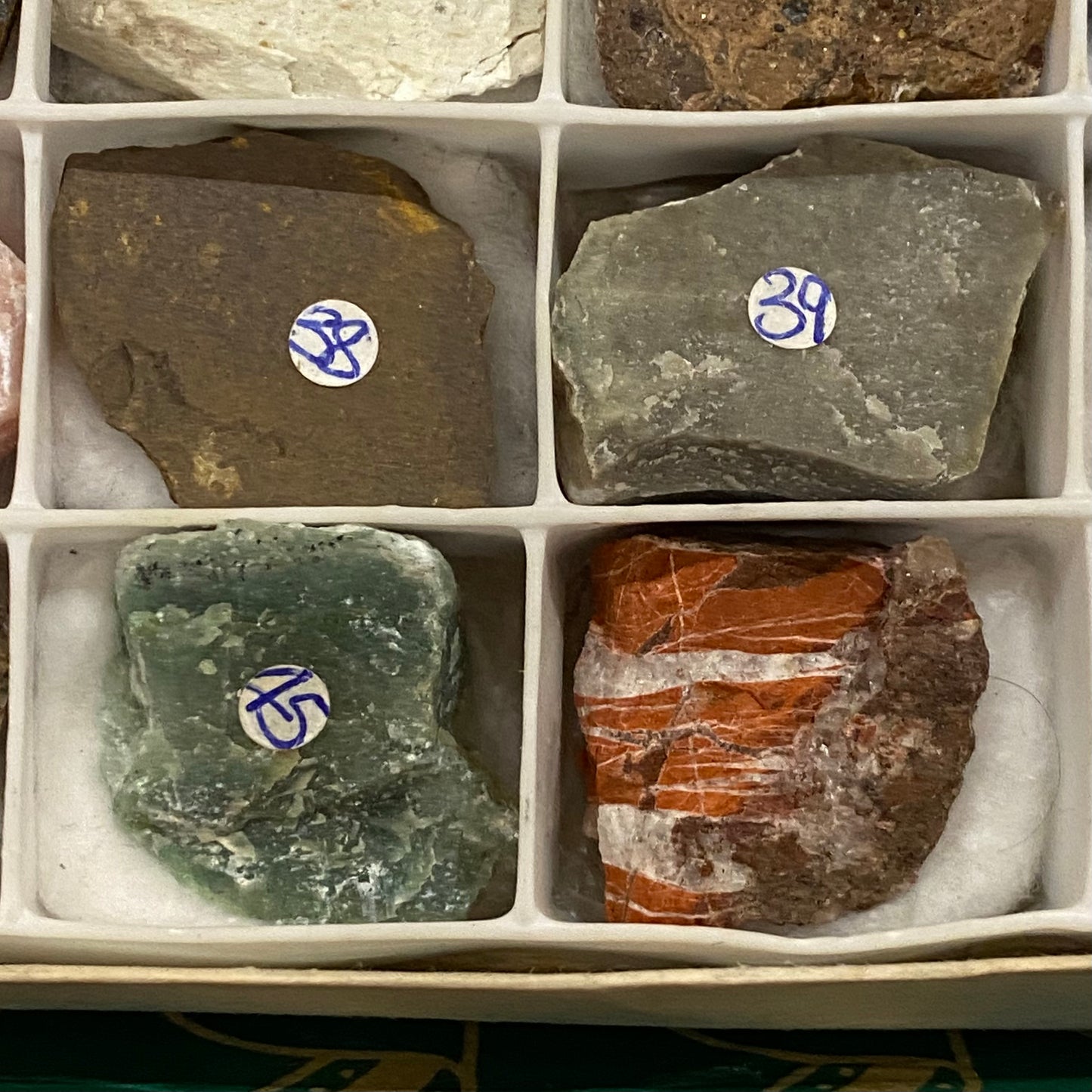 49 Vintage Shona Stones African Crystal Mineral Natural Rock Geology Specimen Set