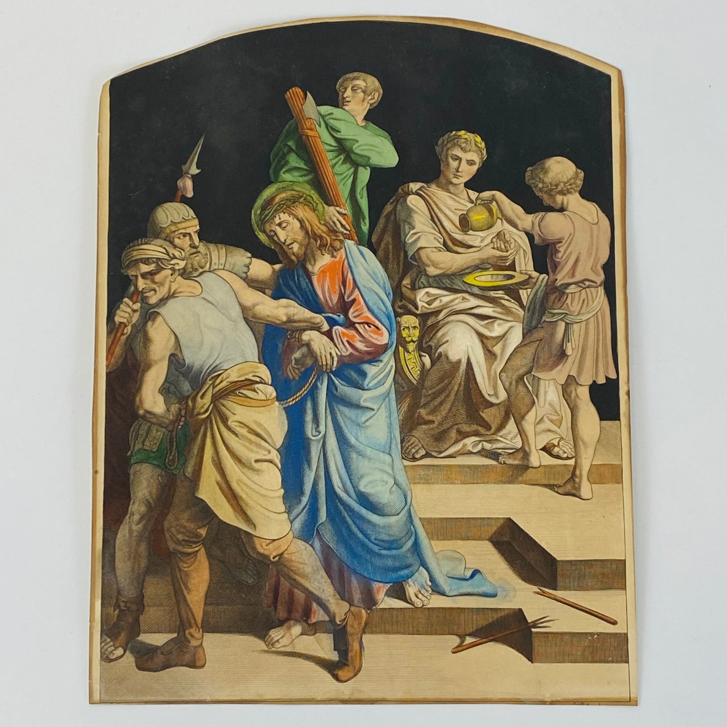 14 Antique Etchings c1860 Church Salvage The Stations of The Cross by Fuhrich