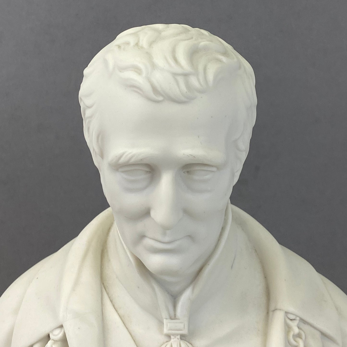Copeland Parian Porcelain Bust Duke of Wellington Antique c1852 by Comte d Orsay