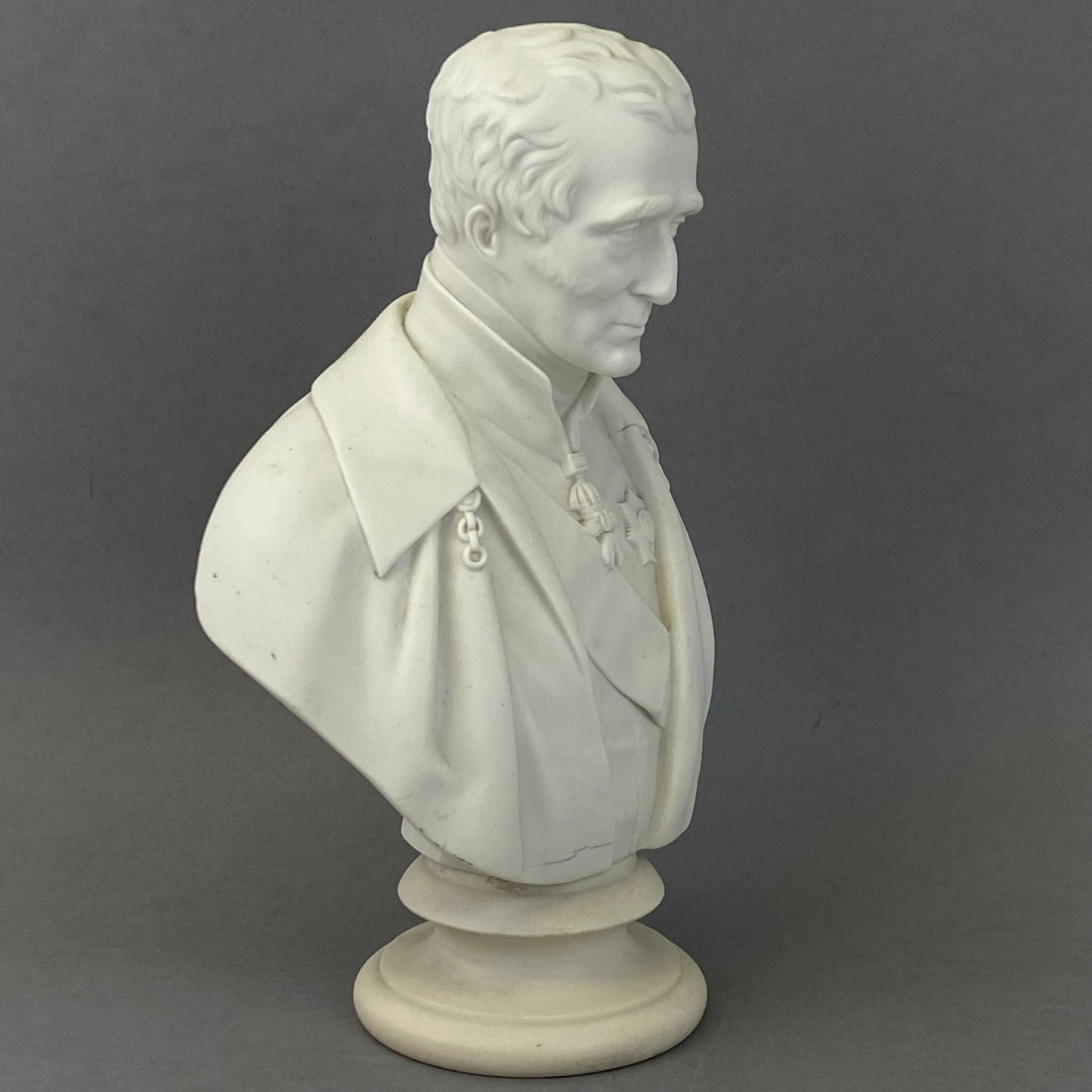 Copeland Parian Porcelain Bust Duke of Wellington Antique c1852 by Comte d Orsay