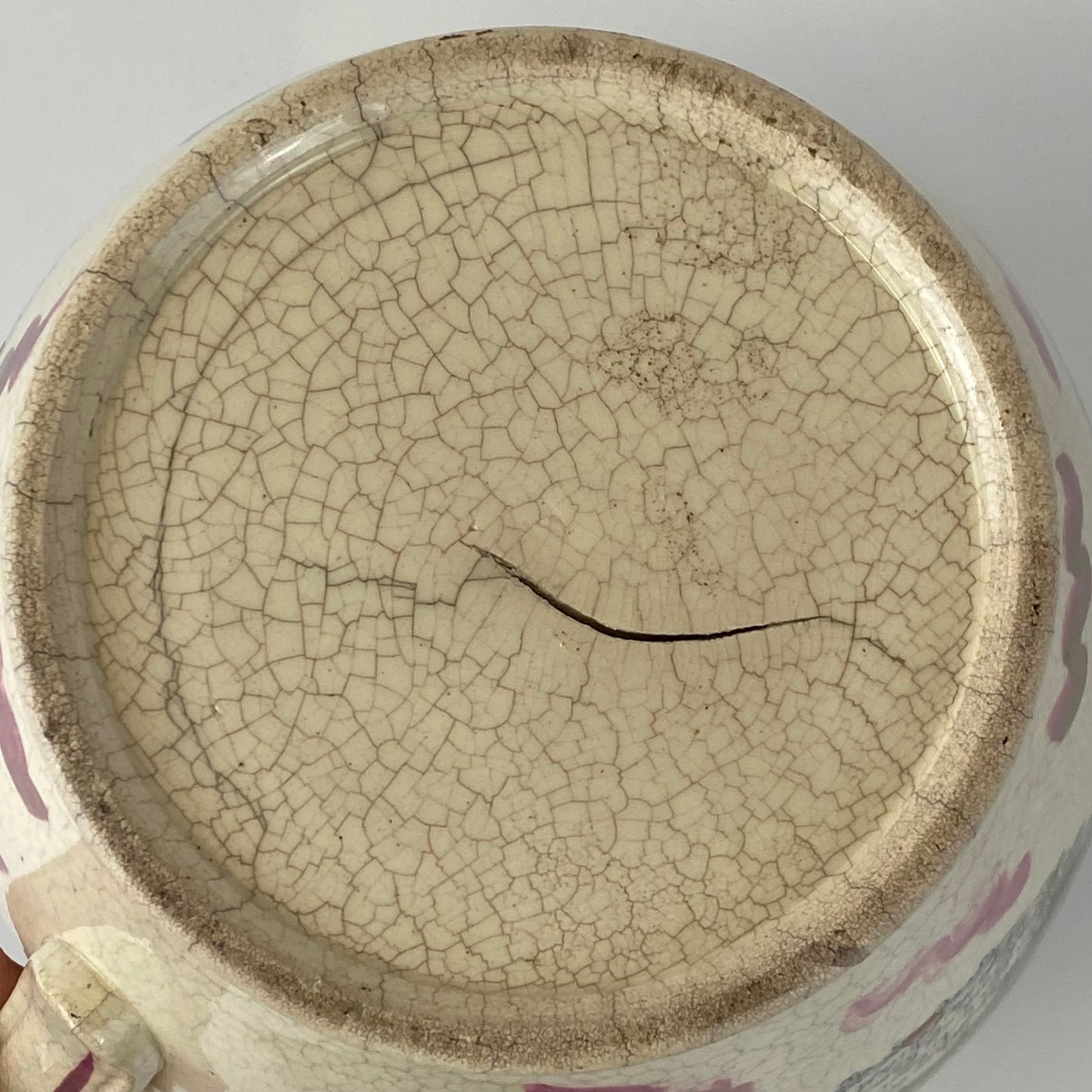 Antique XL Sunderland Lustre Jug c1820 Sailors Tear Poem & Peace Prosperity 23cm