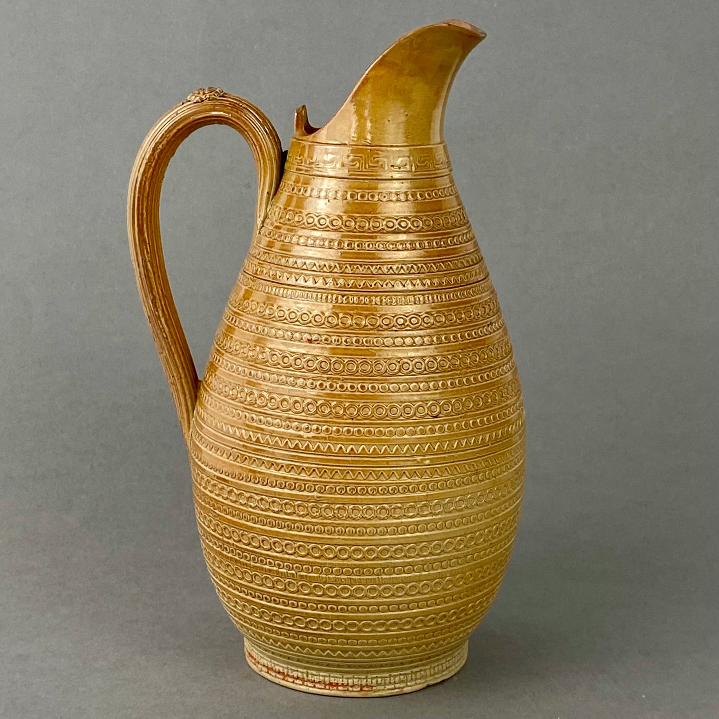 Antique Doulton Lambeth Jug / Pitcher 19thc Victorian Salt Glaze Stoneware