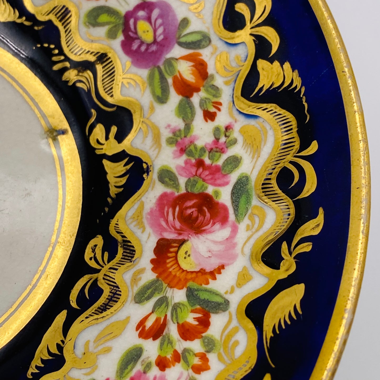 Coalport Cup & Saucer Antique English Porcelain C1815 Pattern #500