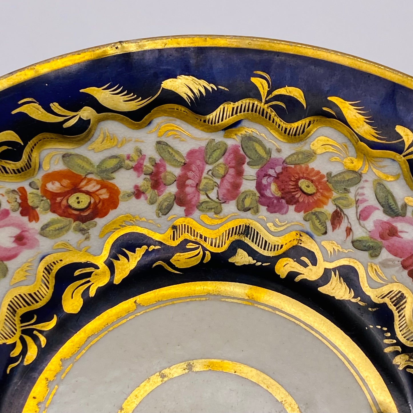 Coalport Cup & Saucer Antique English Porcelain C1815 Pattern #500