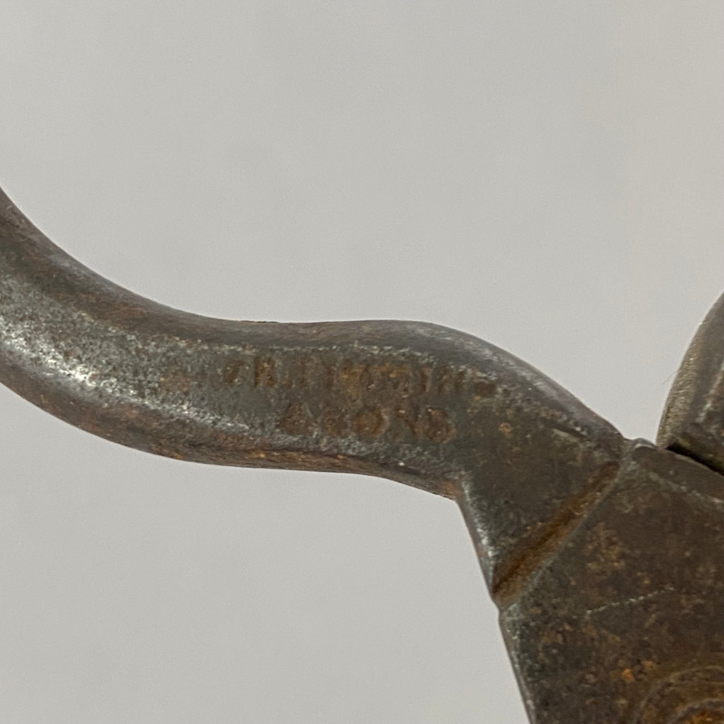 Georgian Sugar Nippers by R Timmins & Sons Antique Wrought Iron c1810