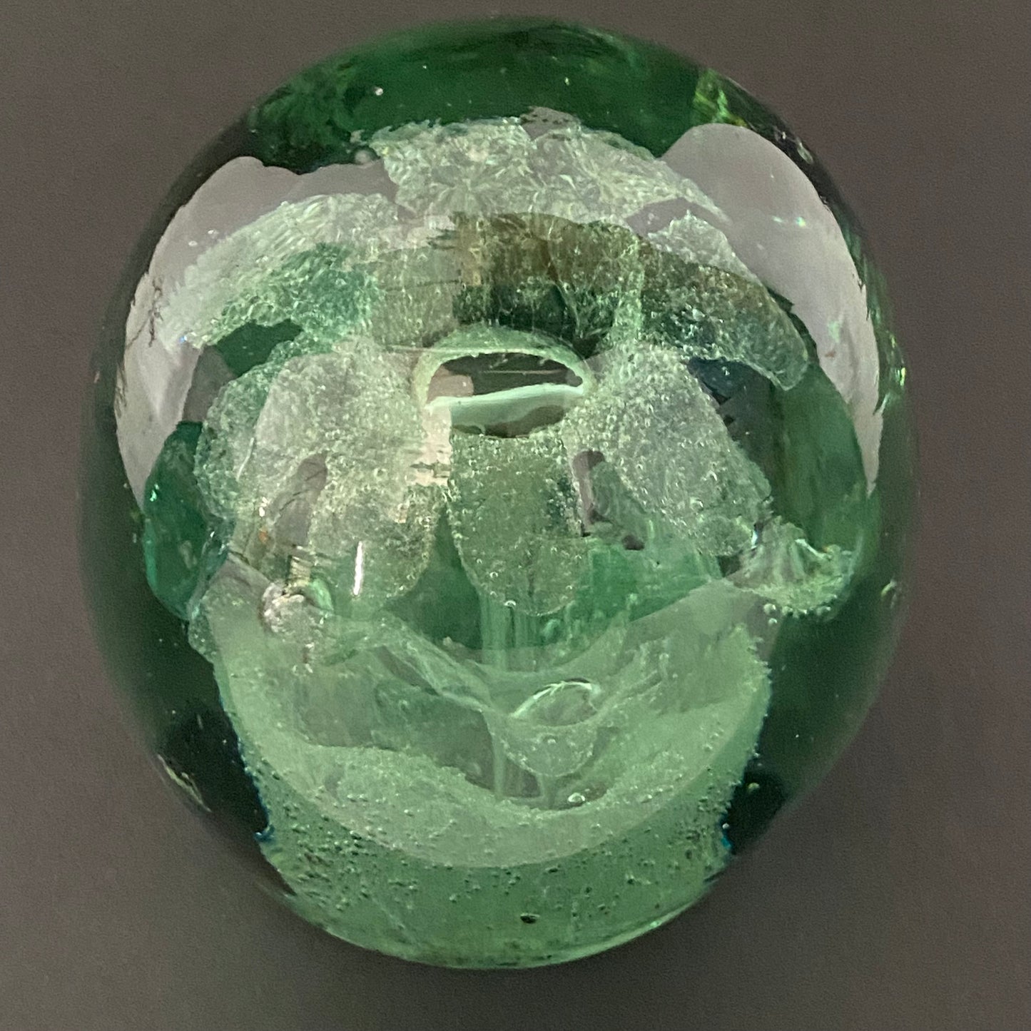 Victorian Green Bottle Dump Glass Antique Paperweight or Door Stop