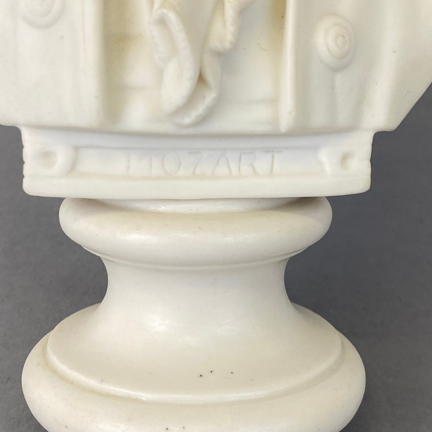Antique 19thc Parian Porcelain Bust Composer Mozart by Robinson & Leadbeater