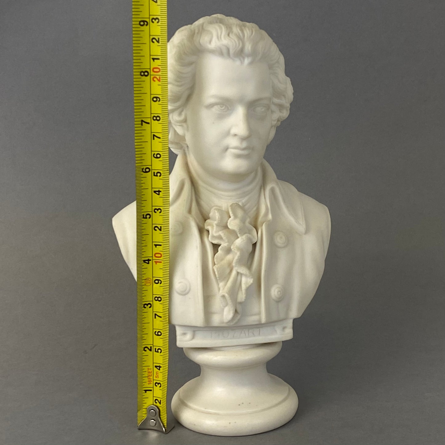 Antique 19thc Parian Porcelain Bust Composer Mozart by Robinson & Leadbeater