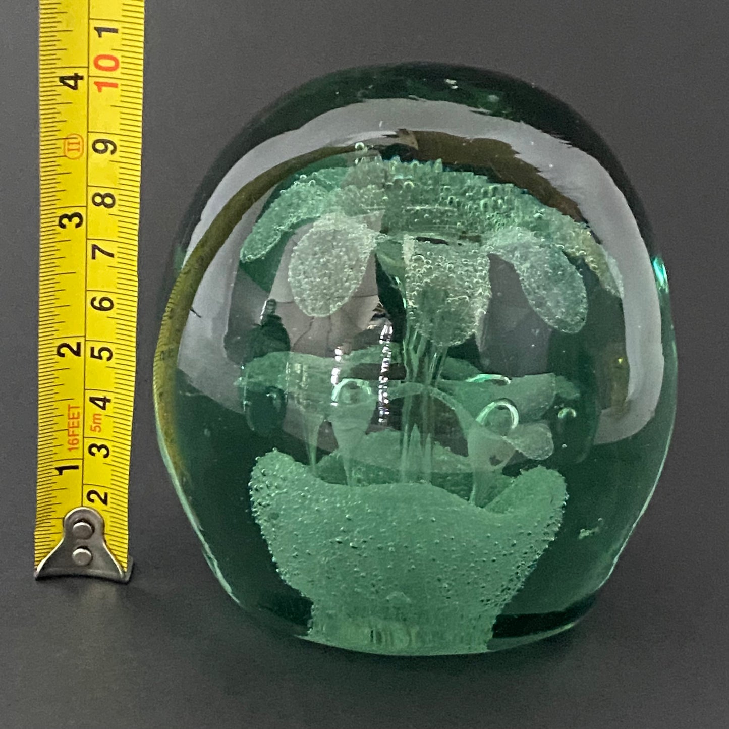 Victorian Green Bottle Dump Glass Antique Paperweight or Door Stop