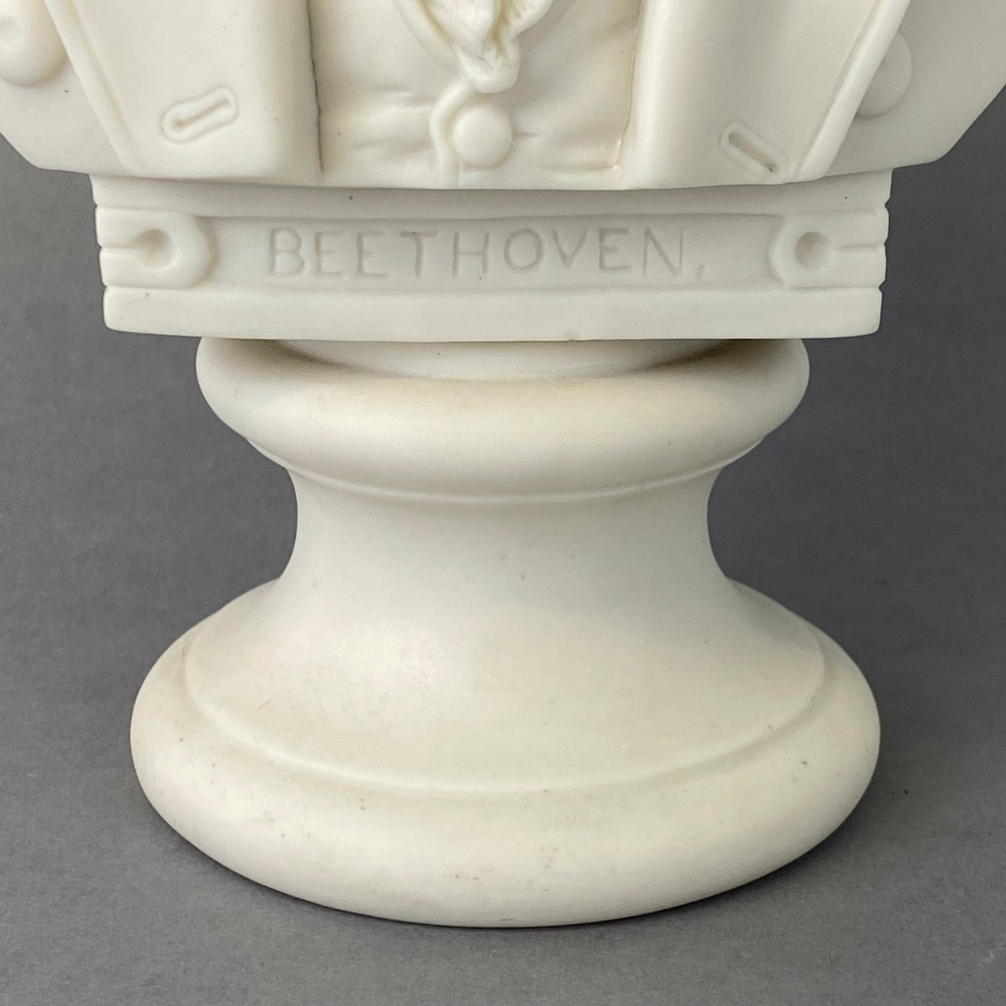 Antique 19thc Parian Porcelain Bust Composer Beethoven by Robinson & Leadbeater