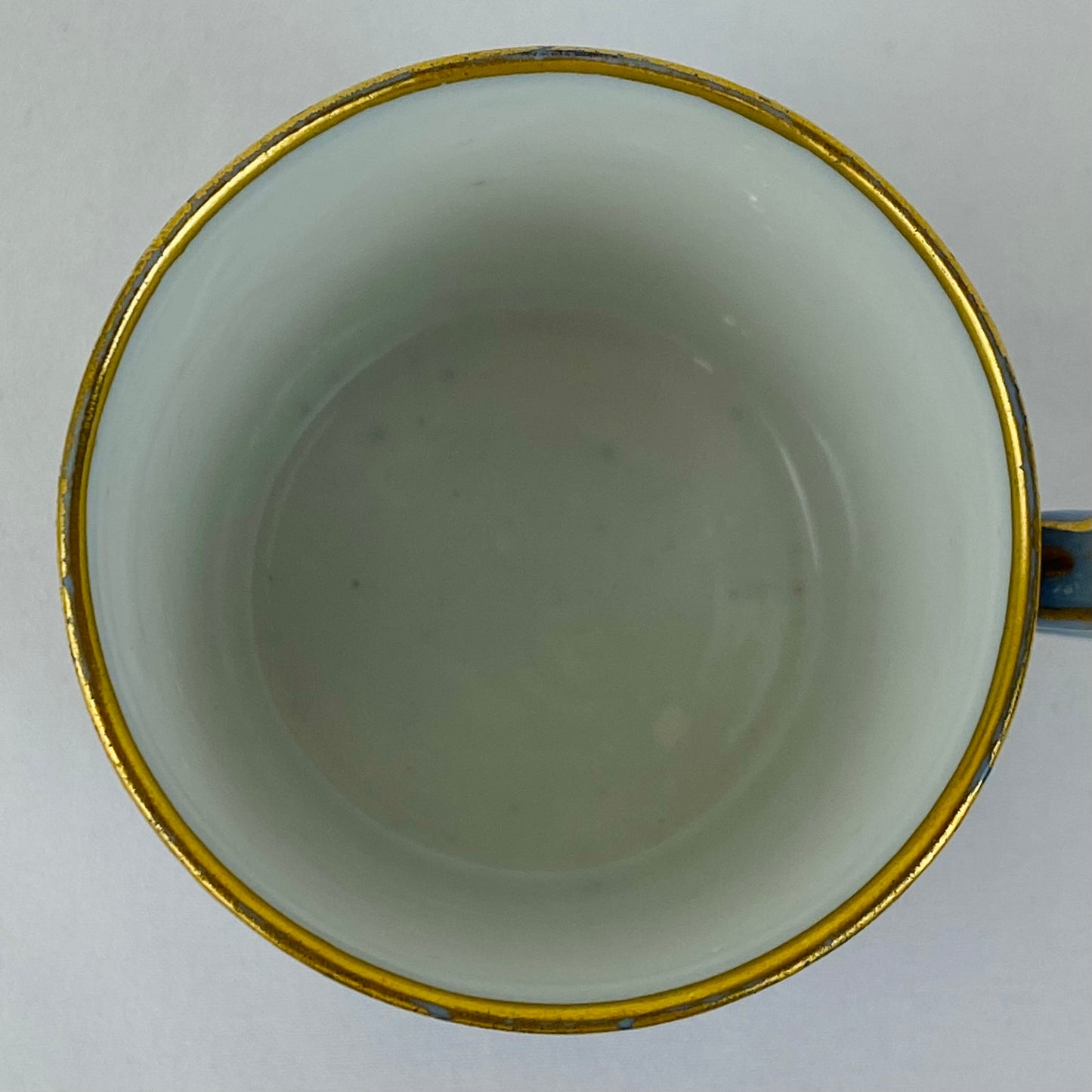 Sevres Coffee Cup Antique Porcelain Gold Gilt Imperial / Royal Initial P & Crown 19thc
