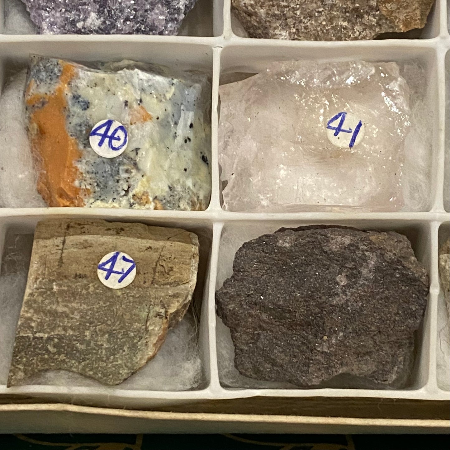 49 Vintage Shona Stones African Crystal Mineral Natural Rock Geology Specimen Set