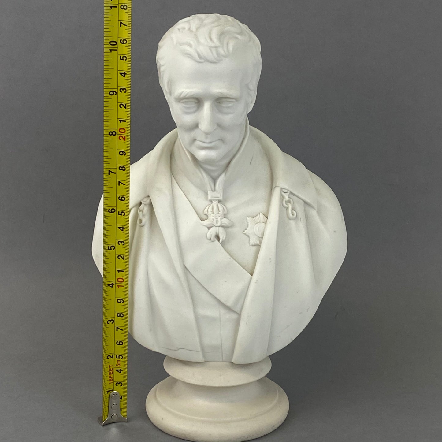 Copeland Parian Porcelain Bust Duke of Wellington Antique c1852 by Comte d Orsay