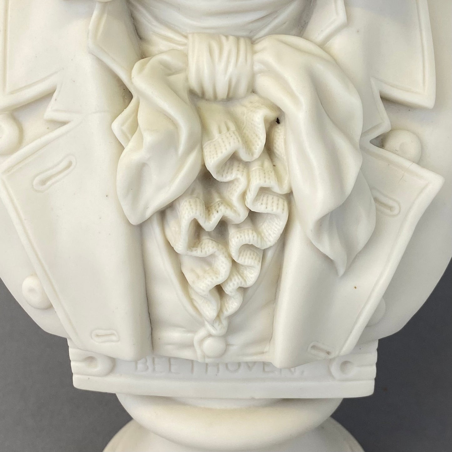 Antique 19thc Parian Porcelain Bust Composer Beethoven by Robinson & Leadbeater