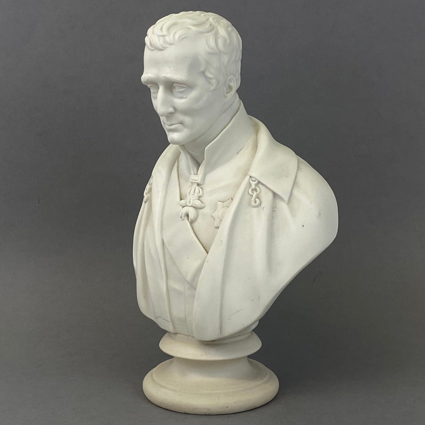 Copeland Parian Porcelain Bust Duke of Wellington Antique c1852 by Comte d Orsay