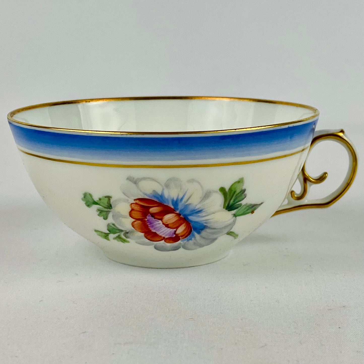 c1935 Antique 4 x Royal Copenhagen Tea Cups & Saucers #592 9067 Hand Painted