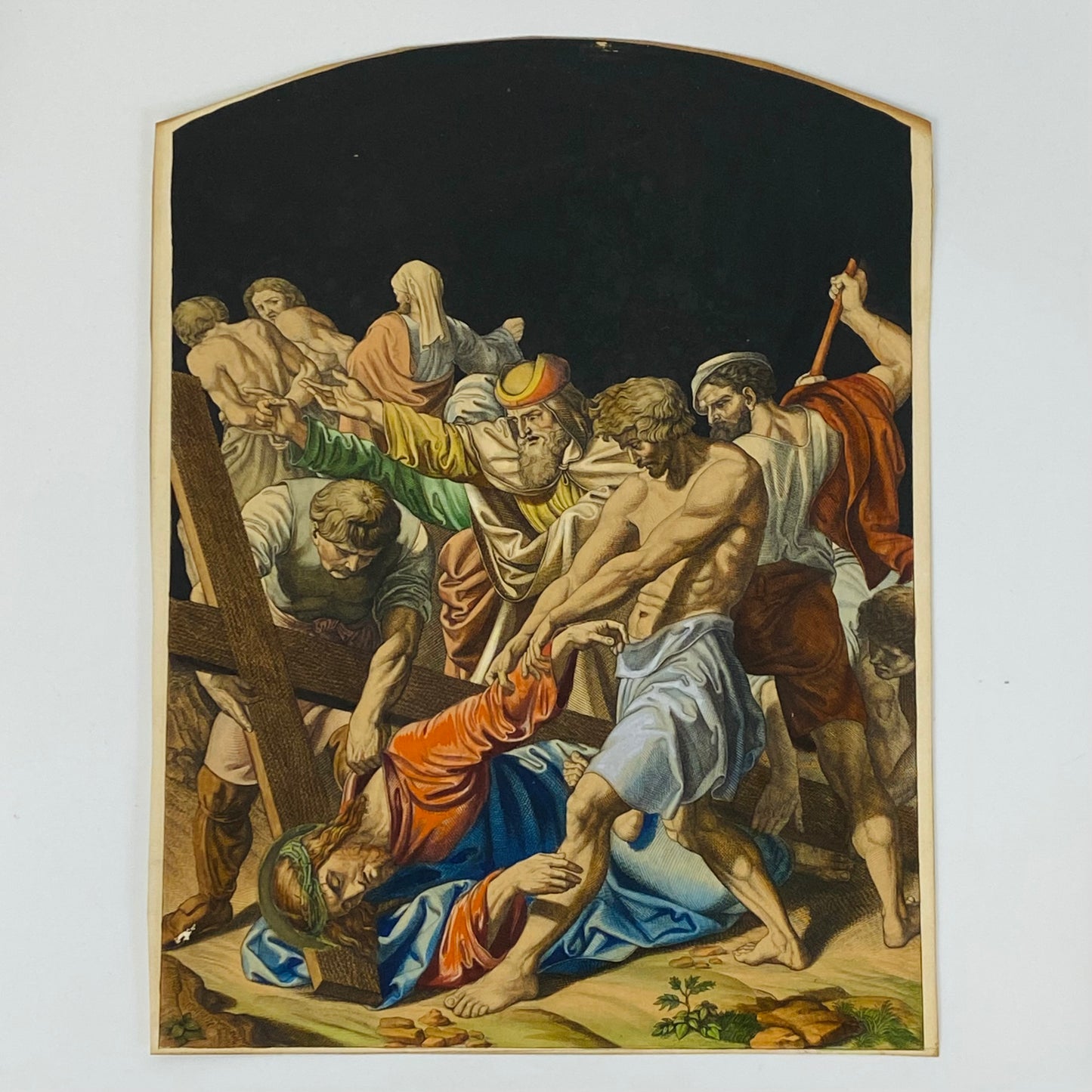 14 Antique Etchings c1860 Church Salvage The Stations of The Cross by Fuhrich