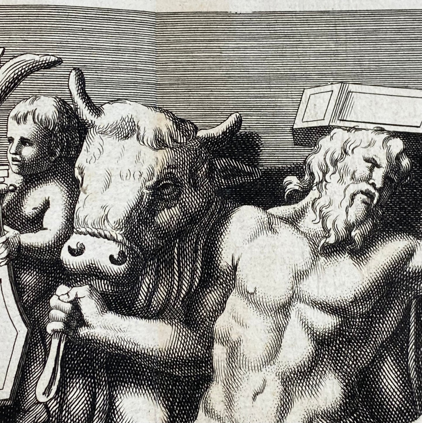 Antique Venus Marina Engraving c1719 - Bernard de Montfaucon Mythological Print