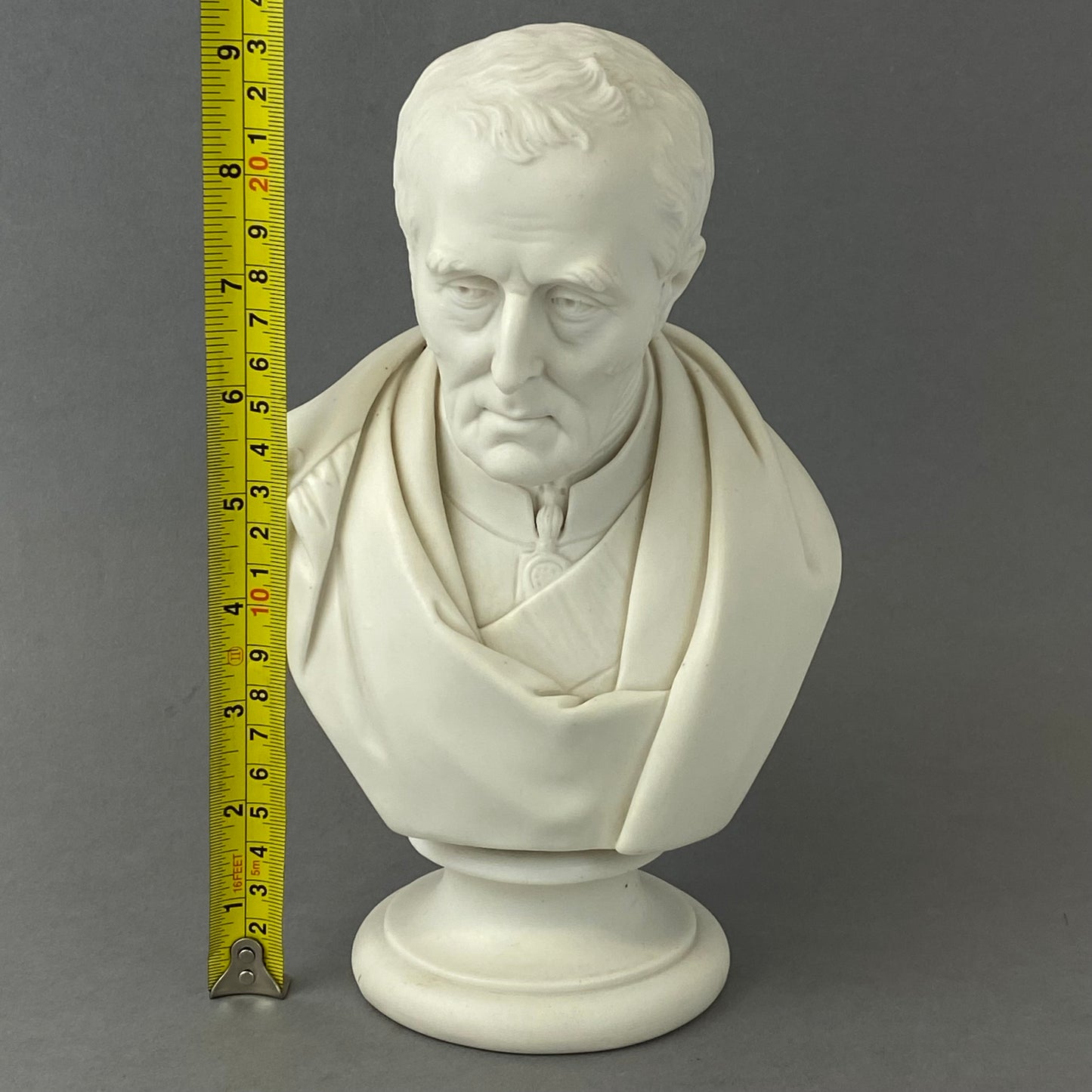 Coalport Porcelain by Joseph Pitts Parian Bust Duke of Wellington Antique c1852