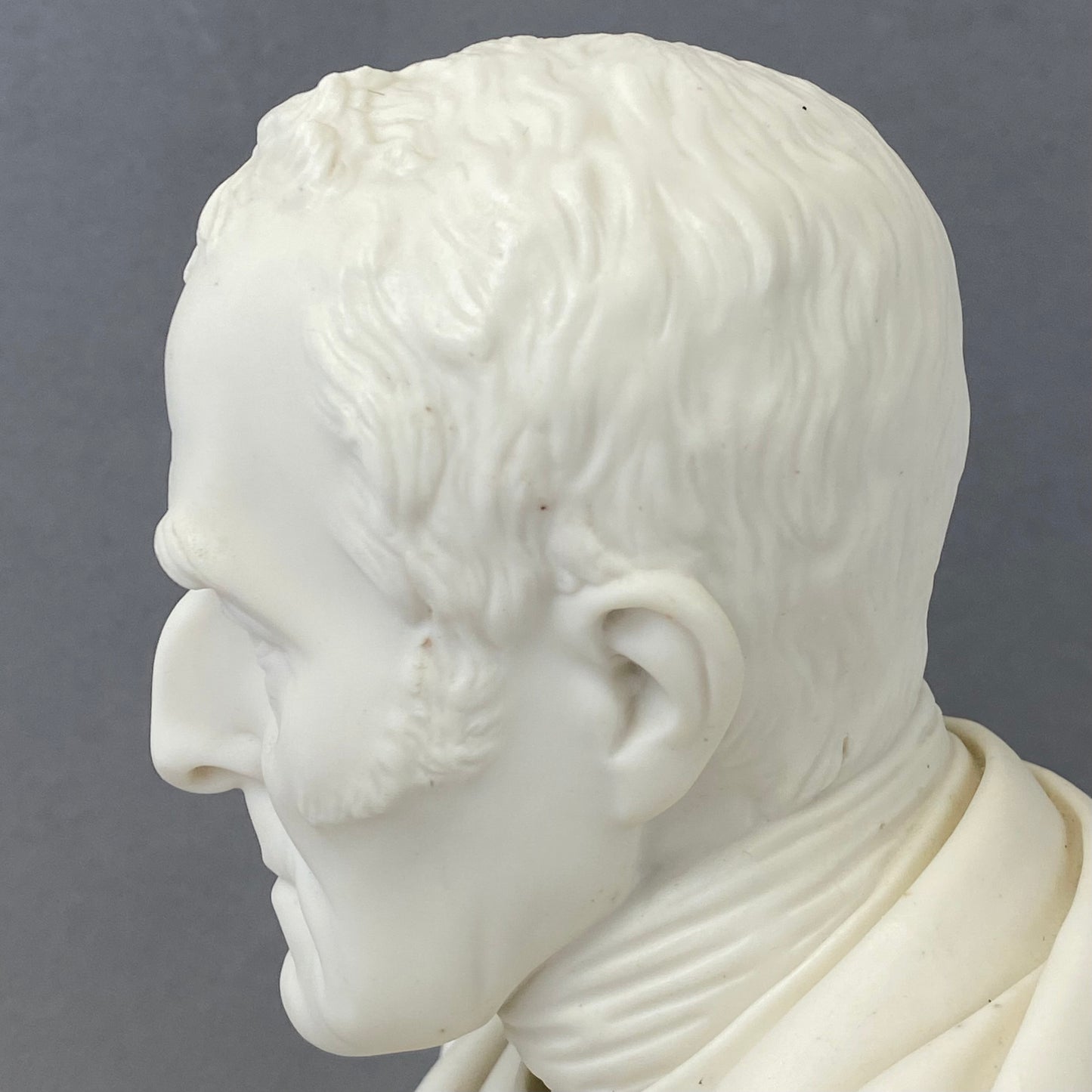 Coalport Porcelain by Joseph Pitts Parian Bust Duke of Wellington Antique c1852