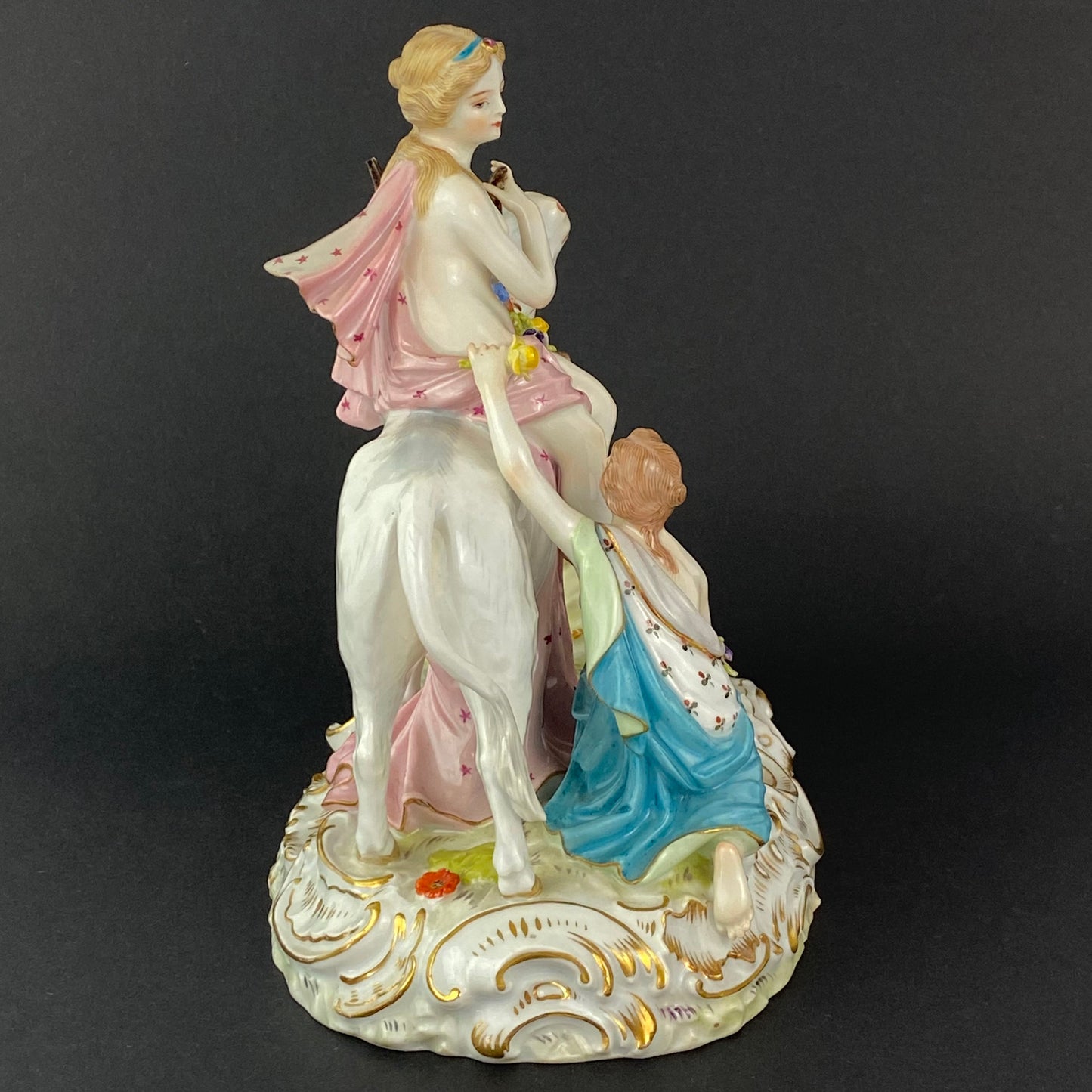 Carl Thieme Europa & The Bull Antique Porcelain Figurine Group 19thc