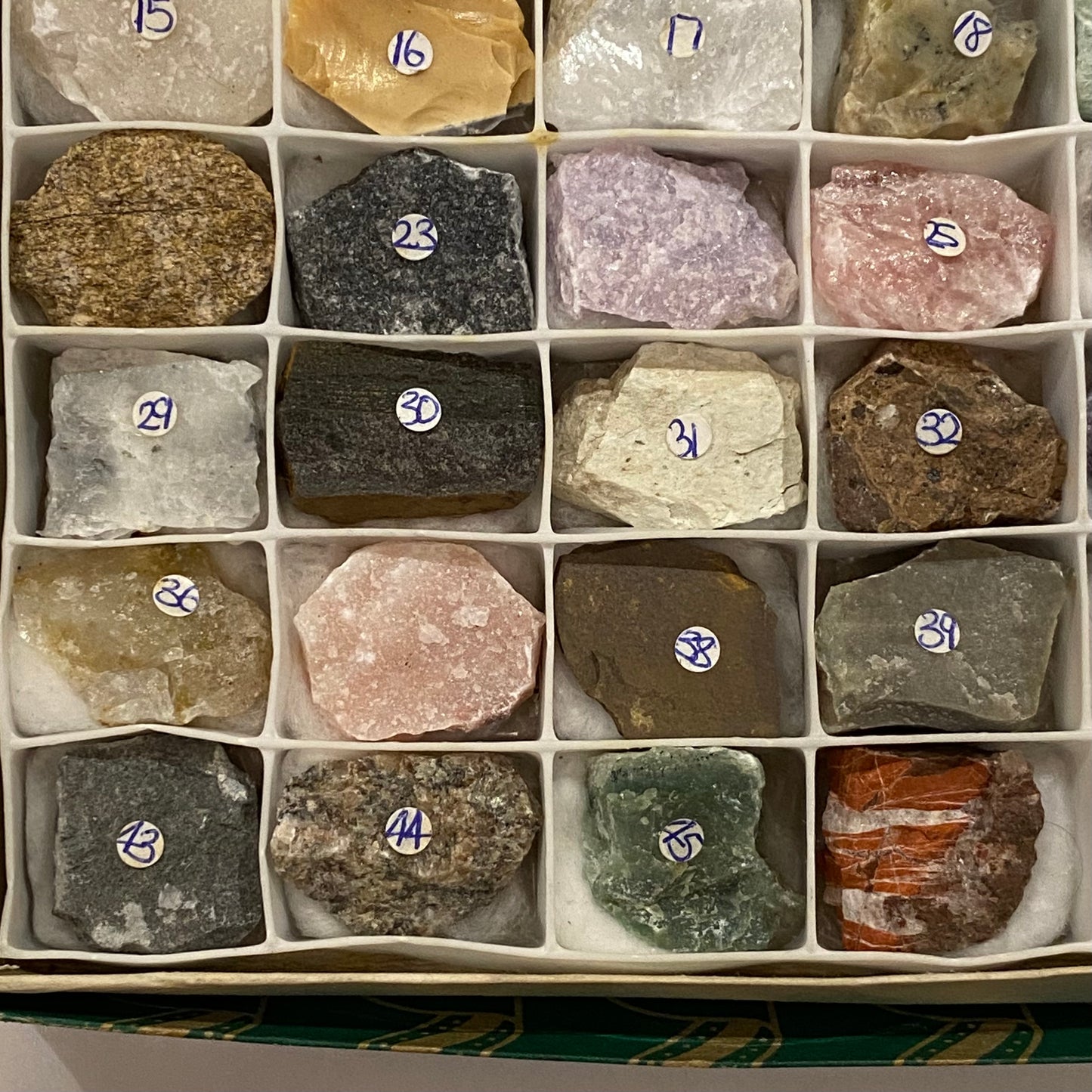 49 Vintage Shona Stones African Crystal Mineral Natural Rock Geology Specimen Set