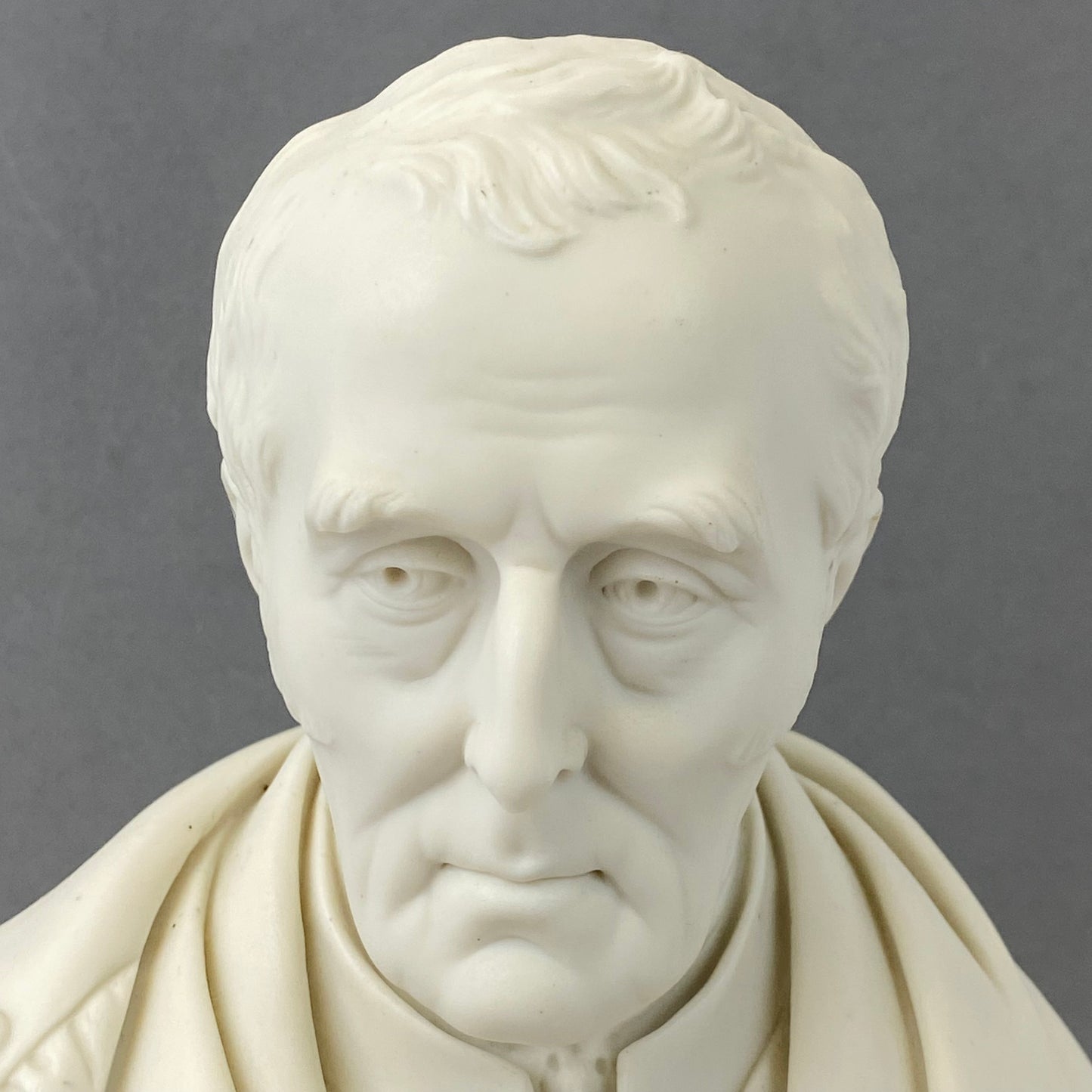 Coalport Porcelain by Joseph Pitts Parian Bust Duke of Wellington Antique c1852