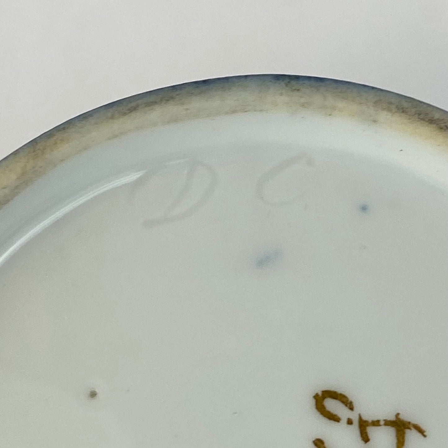 Sevres Coffee Cup Antique Porcelain Gold Gilt Imperial / Royal Initial P & Crown 19thc